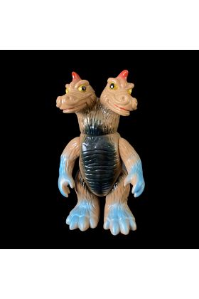 Marumon Brown and Blue BARON Sofubi Kaiju by Marusan