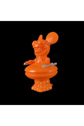 Deadmau5 Grin Orange Blank Sofubi by Ron English x deadmau5