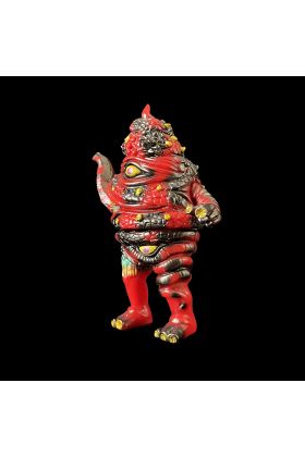 Unchiman Red and Black Sofubi by Paul Kaiju