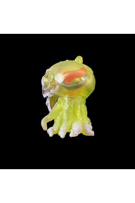 Skullocotopus Kaiju Clear Green Designer Vinyl Toy - Plaseebo