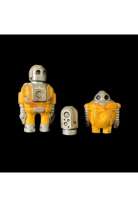 Rotund and Sprog Yellow Set Designer Resin Toy by Cris Rose