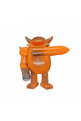 Rumble Monsters Robo #13 Orange Sofubi