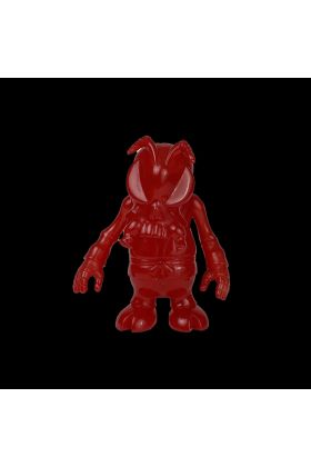 Skullbee Clear Red Sofubi Cure Exclusive by Secret Base