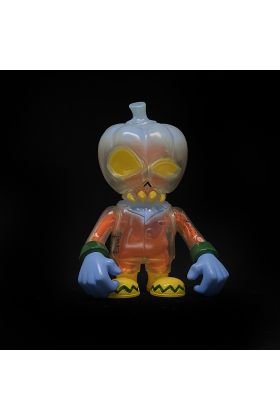 Halloween Pumpkin Voodoo Clear with Guts Sofubi by Secret Base