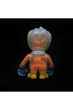 Halloween Pumpkin Voodoo Clear with Guts Sofubi by Secret Base