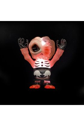 Skullbrain Dead By Gun Exclusive Sofubi with LED by Secret Base