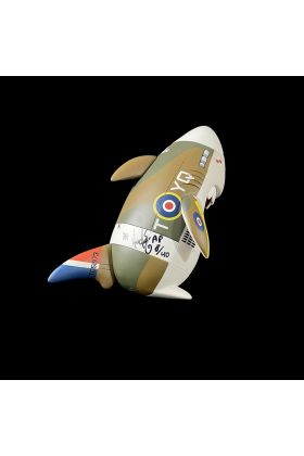 British Spitfire Sharky Designer Toy AP Signed by Huck Gee