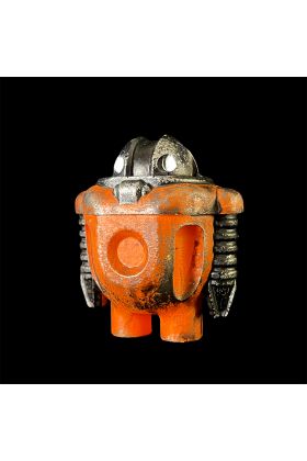 Sprog Robot Orange Designer Resin Toy by Cris Rose