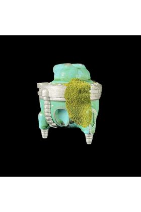 Sprog Visor Moss Teal Designer Resin Toy by Cris Rose