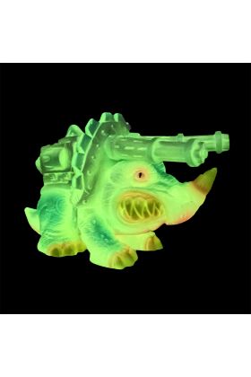 BC Blasters Triceratrooper Glow Sofubi by James Groman