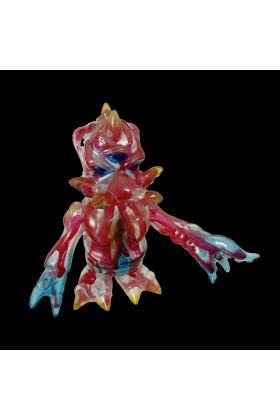 Tripus Clear Splatter Sofubi by Cronic x Max Toy