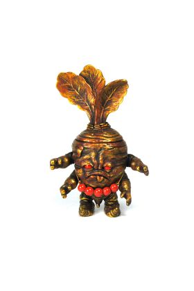 Vulgaris Deity Idol Custom Deadbeet Sofubi Toy by Scott Tolleson