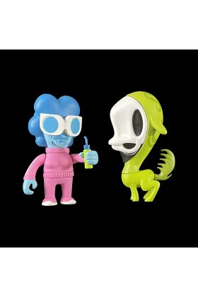 Jeer & Jogger Monsterism Set Designer Vinyl Toy by Pete Fowler