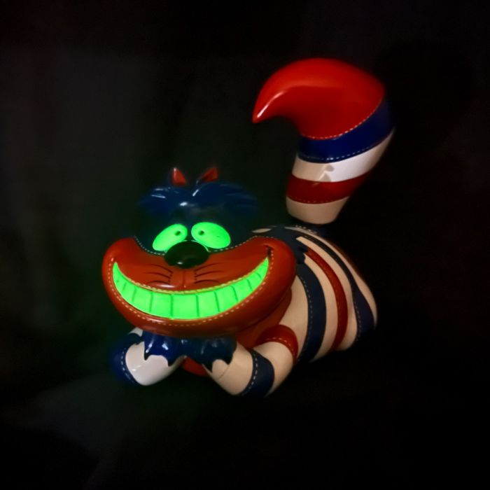 Cheshire Cat from Alice in Wonderland - Red and Blue
