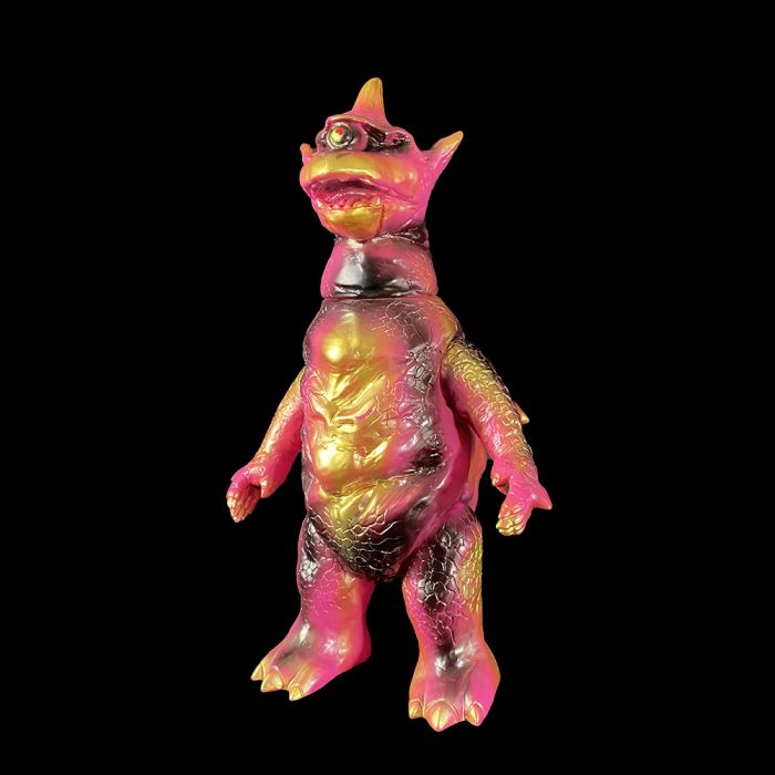 Zaran - Pink and Gold Sofubi Kaiju by Clap Monsters sofvi