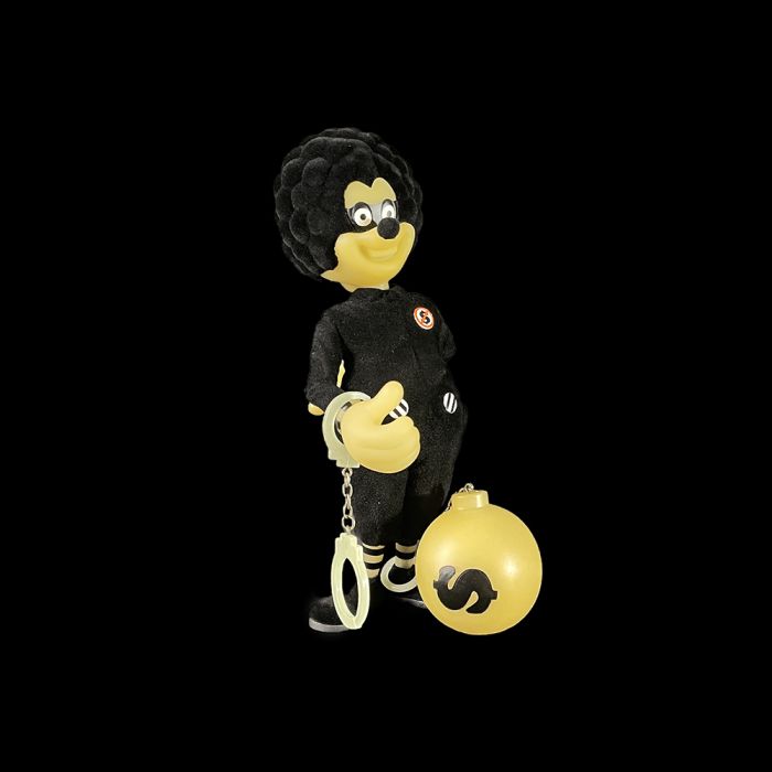 MC Donkey Redemption ブラックグローデザイナービニールトイ MC Donkey Redemption Black Glow Designer Vinyl Toy by JIP