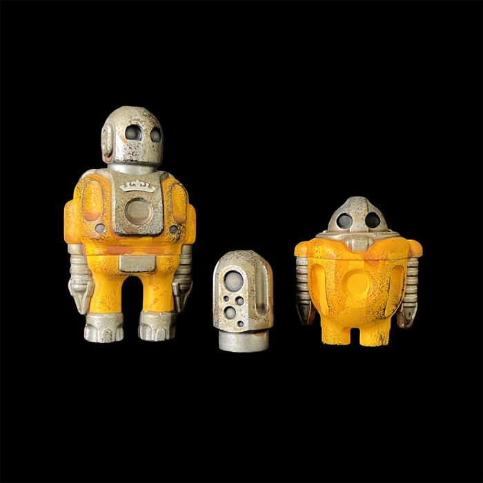 Rotund and Sprog Yellow Set Designer Resin Toy by Cris Rose