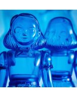 Moonlight Twins Clear Blue Sofubi Set by Awesome Toy