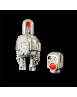 Rotund Robot Silver Designer Resin Toy by Cris Rose