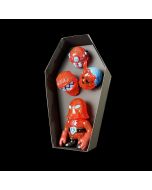 Snakes of Infinity Clear Red Coffin Set Sofubi by Super7