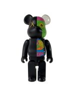 400%  KAWS Dissected Bearbrick Black - Kaws