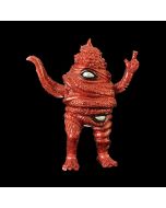 Unchiman Red Glitterbomb Sofubi by Paul Kaiju