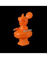 Deadmau5 Grin Orange Blank Sofubi by Ron English x deadmau5