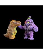 Raptor and Fruite Brute Kaiju Sofubi Fight Set by Grody Shogun