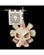 Skullendario Azteca - Ivory Warrior Custom Vinyl Dunny by Huck Gee
