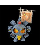 Skullendario Azteca - Lord Magma Custom Vinyl Dunny by Huck Gee